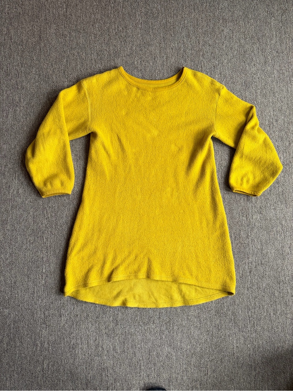Elizabeth Suzann Billie tunic in mustard, size Large